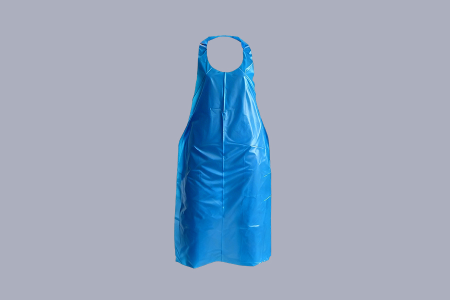 白い HDPE/LDPE 使い捨て PE エプロン