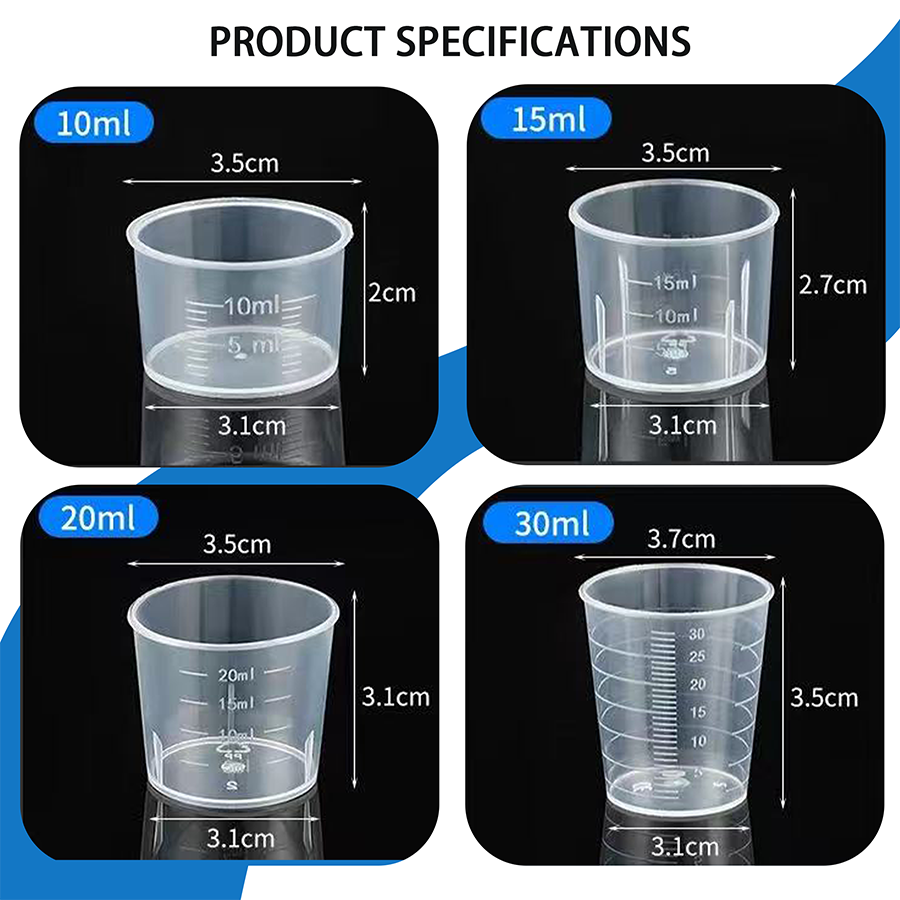 30ml-2000ml 耐久性のある PP 計量カップ