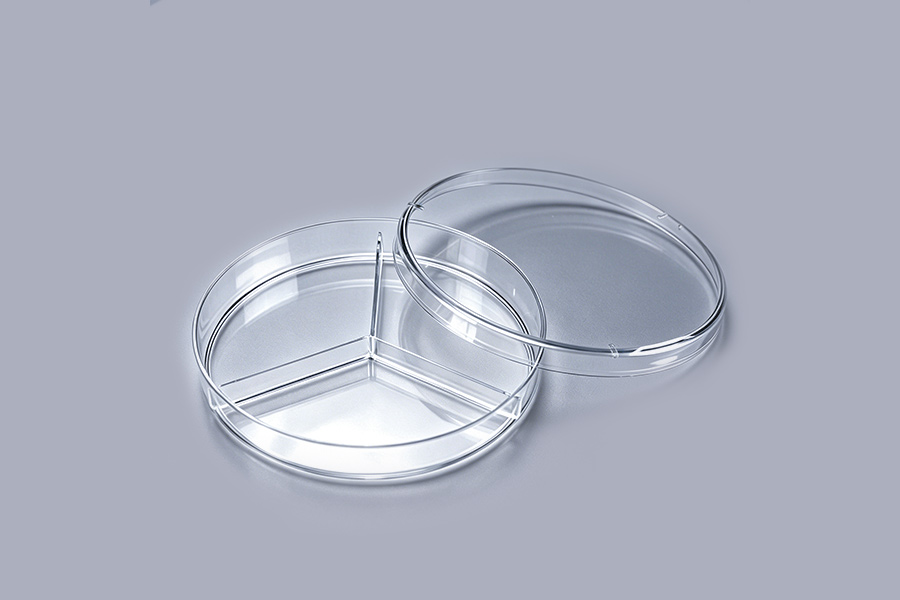3コンパートメントプラスチックペトリ皿